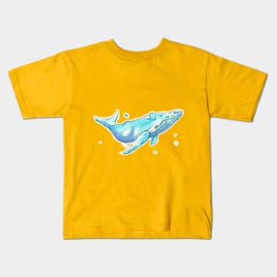 Joakim - Watercolor Whale Kids T-Shirt